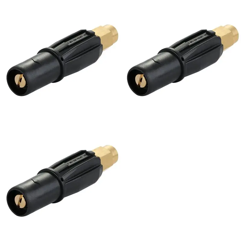 Well 3X Brass Fan-Shaped Snow Foam Nozzle Self-Priming Nozzle For High Pressure Washer Generator Car Cleaning Accessory G1/4