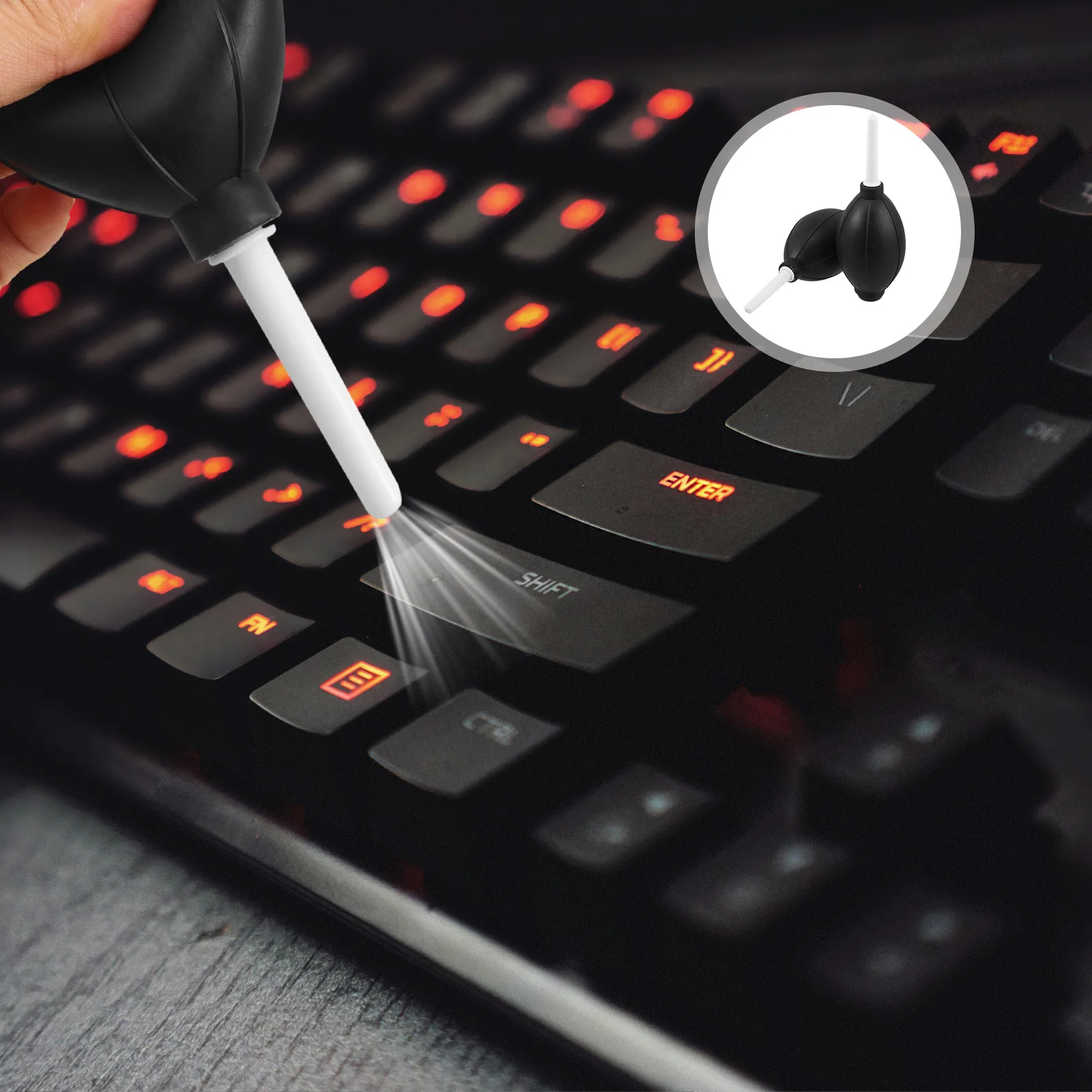 

2Pcs Rubber Air Blower Bulb Digital Cleaning Tool for Camera Lens Keyboard Computer Dust Removal Maintenance Accessory