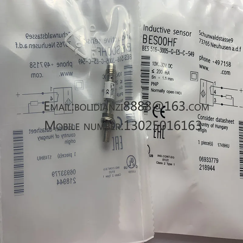 Sensor de interruptor de proximidad BES 516-3008-G-E5-C-S49, nuevo