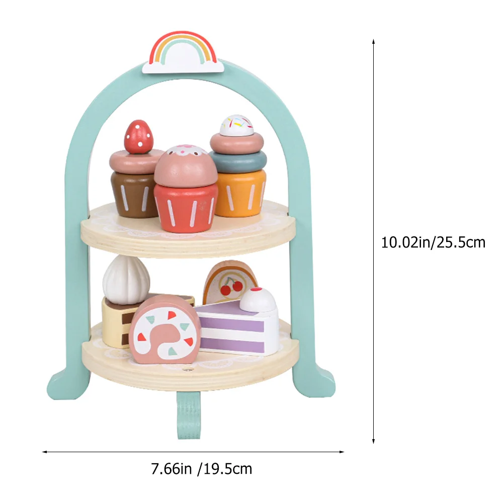 مجموعة واحدة من أدوات المائدة الصغيرة لمحاكاة الكب كيك، صناعة متقنة، أدوات مائدة المطبخ الصغيرة للأطفال الصغار، لعبة ديكور المنزل للأطفال
