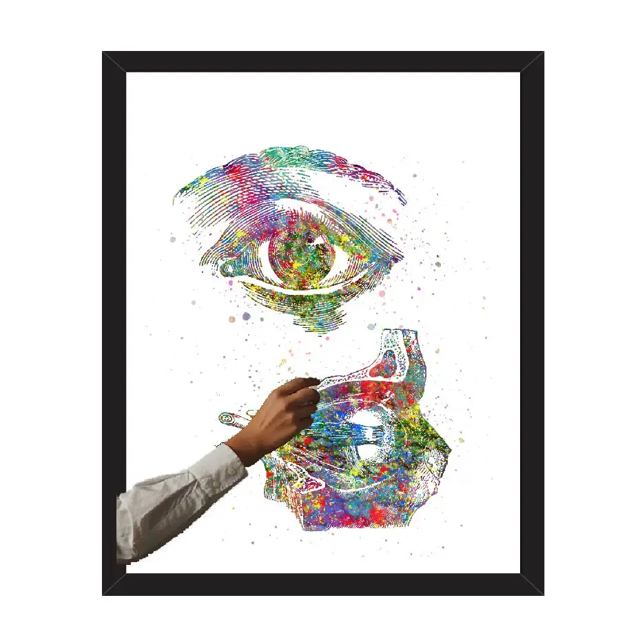 Human Anatomy Poster Prints Canvas Painting Medical Human Eye Pictures Home Wedding Clinic Decoration Stickers