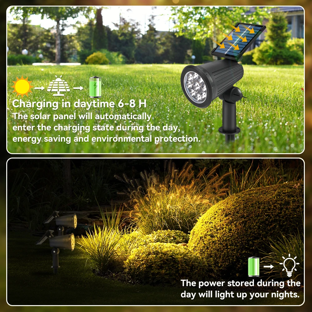 3 قطعة 9LED أضواء الحديقة الشمسية في الهواء الطلق زاوية مقاومة للماء قابل للتعديل الإضاءة مصباح حديقة الفناء الخلفي فناء درب مصباح ديكور