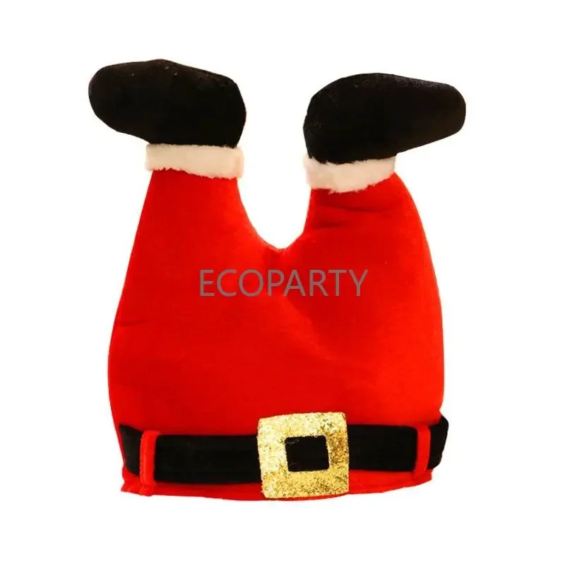 Christmas Santa Pants Hats for Funny, Novelty Adult Christmas Hats, Crazy Xmas Hats for Christmas Party, Hat Dress Up Celebratio