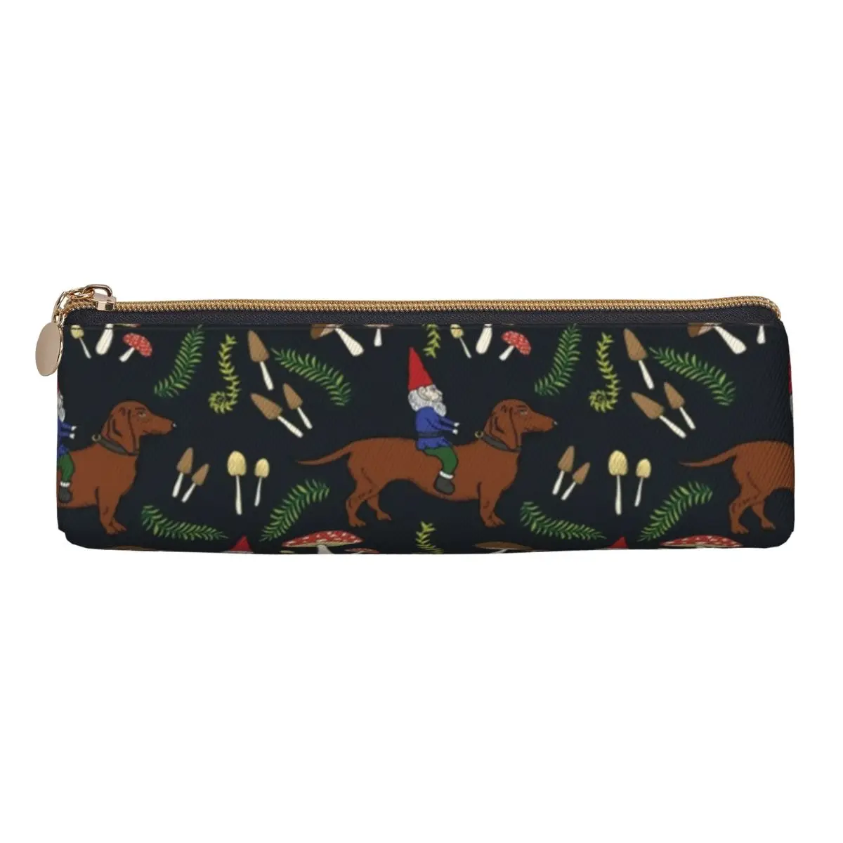 Cute Dog Dachshund Pencil Case Mushroom Portable Pencil Bag Boy Girl Back To School Pencil Cases Design Stationery Organizer