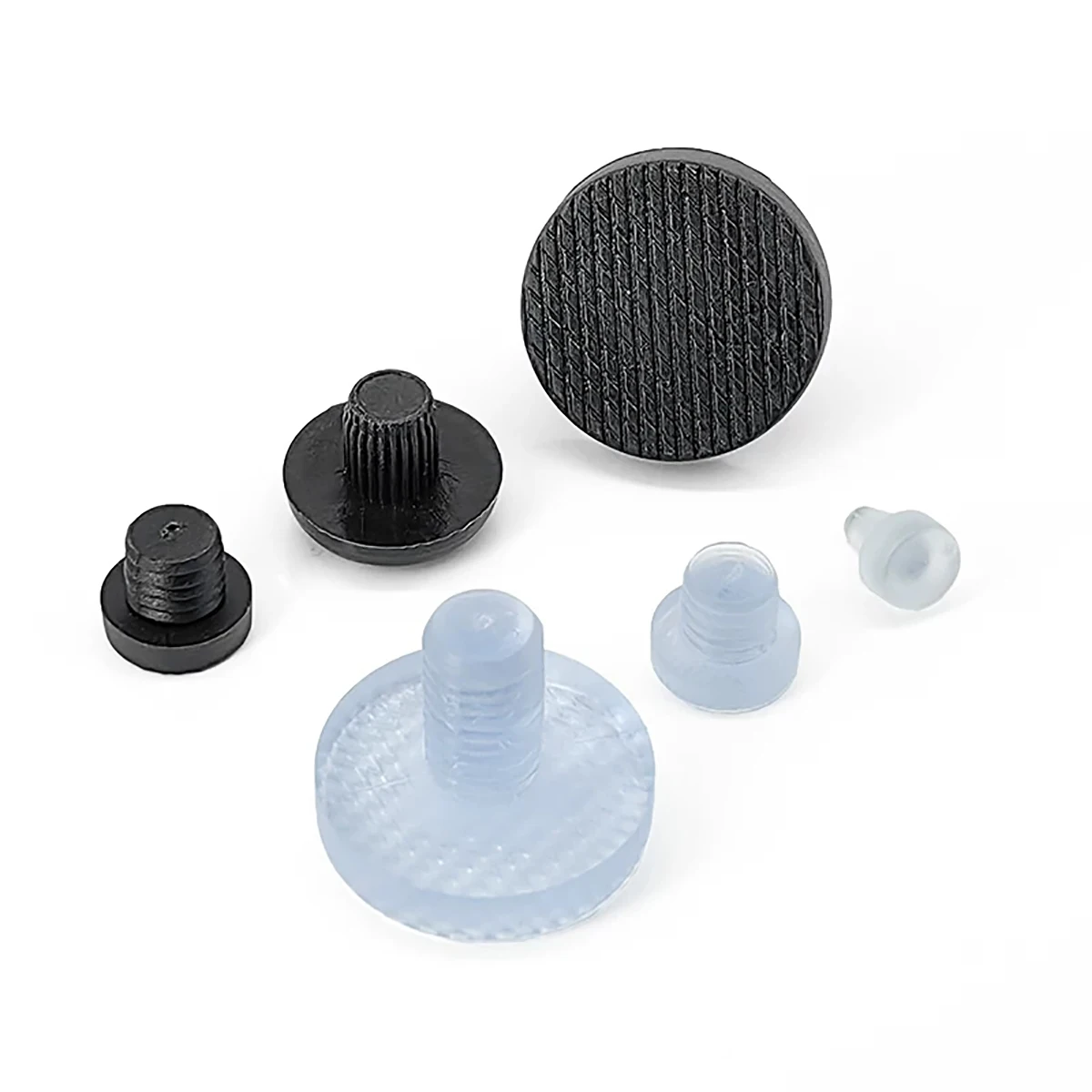 5/6/7/8/9/10/12 Round PVC Embedded Furniture Bumper Table Chair Leg Feet Bottom Glide Pad Floor Protector Shockproof Accessories