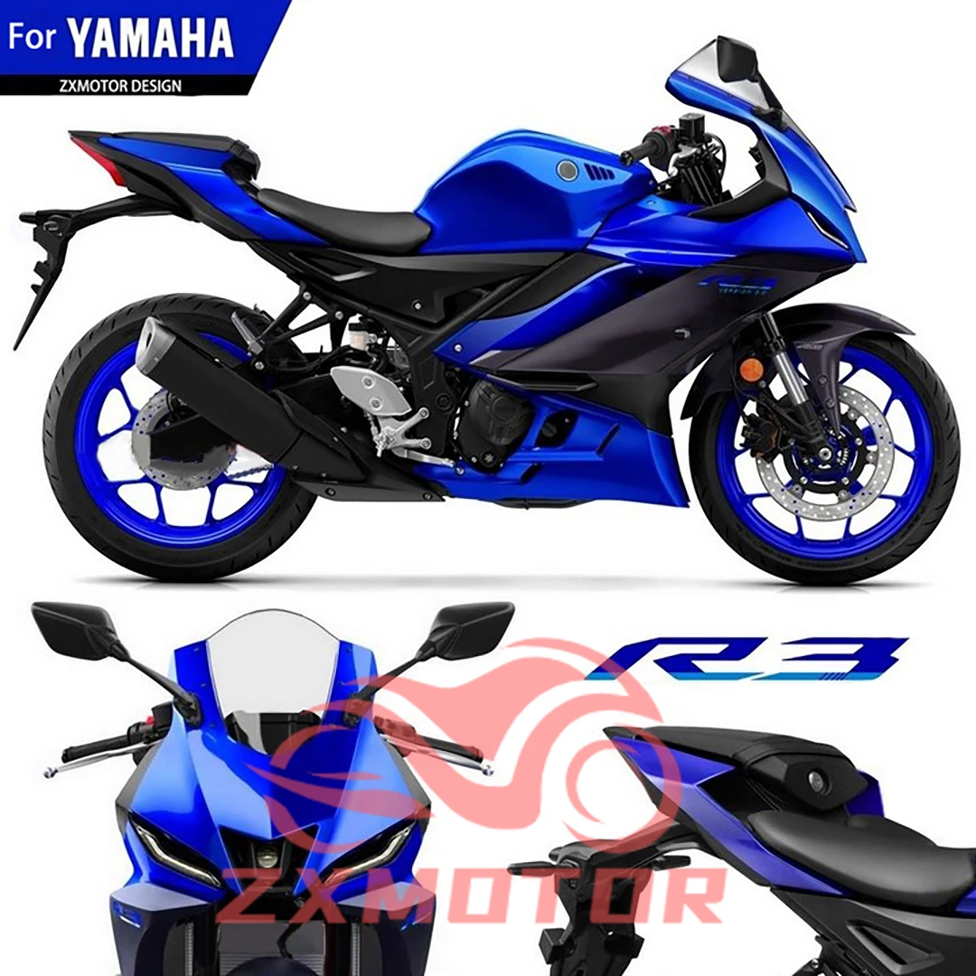 

YZFR3 R25 19 20 21 22 23 обтекатели для мотоцикла YAMAHA YZF R3 2019 2020 2021 2022 2023 настраиваемый комплект обтекателей