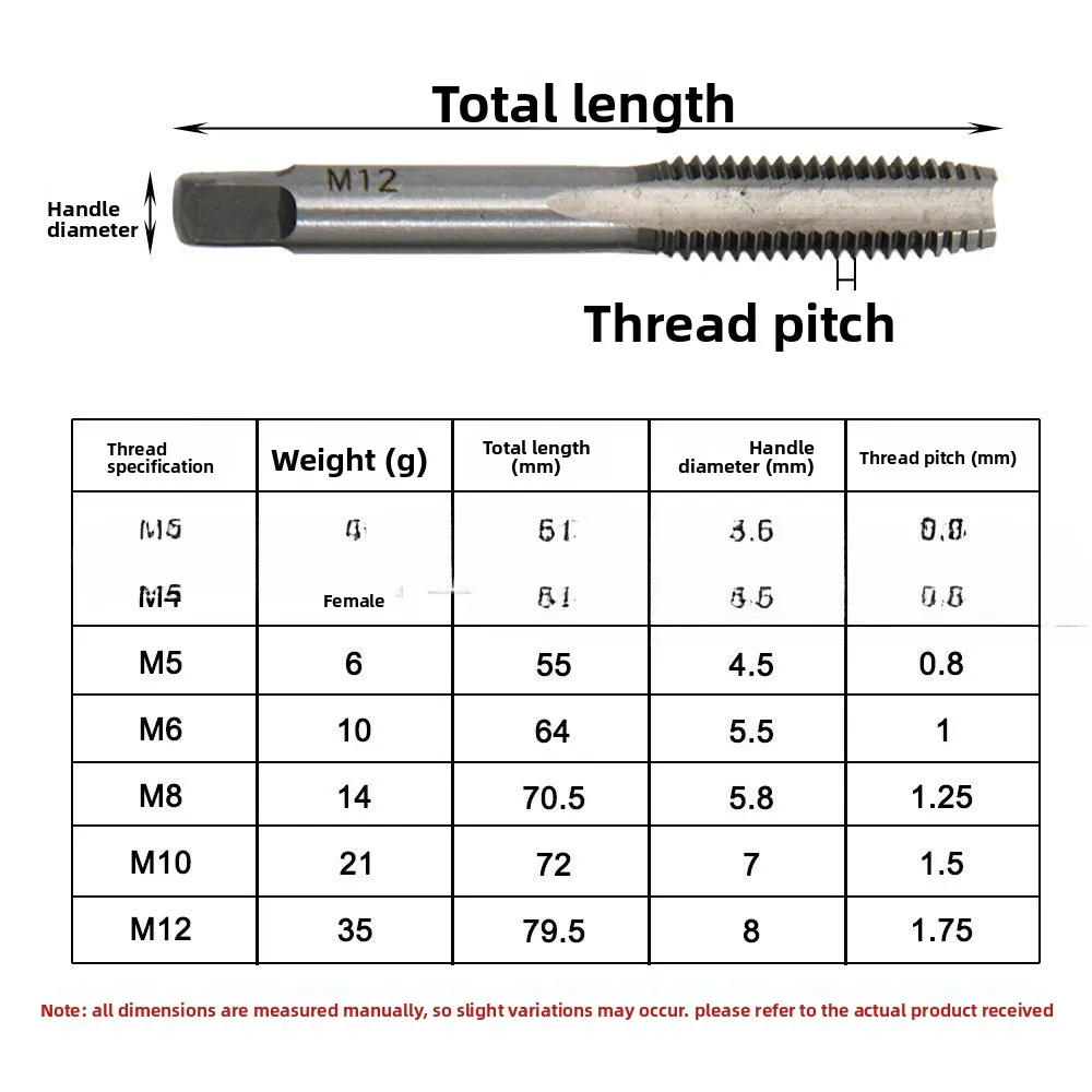 Cross-border Adjustable Ratchet Tap Wrench (M3-M8) + Extended Tap Holder (M5-M12) | Forward/Reverse Threading Tool for DIY