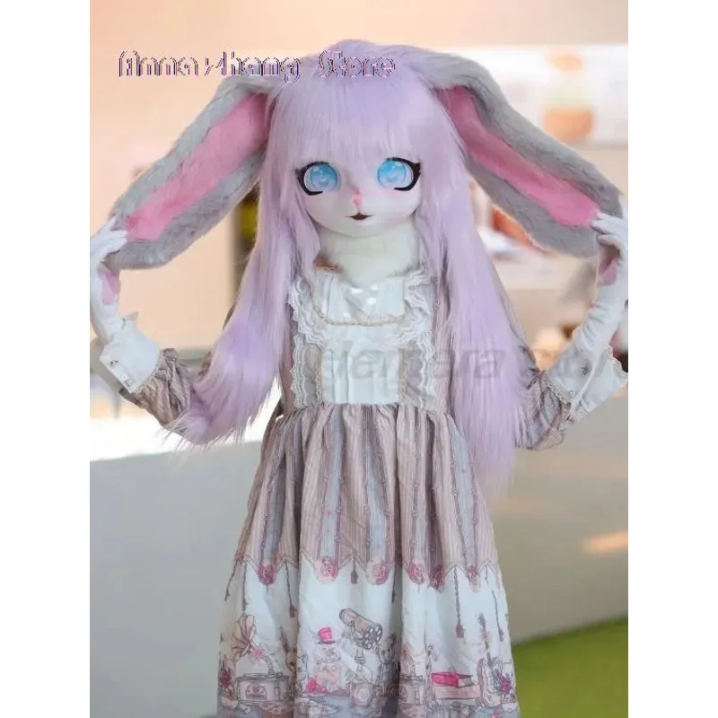 Fursuit Kigurumi Furry Headsets Cosplay Costumes Comiket Furries Rubbit Doll Cat Comiket Furries Doll costumes Animal