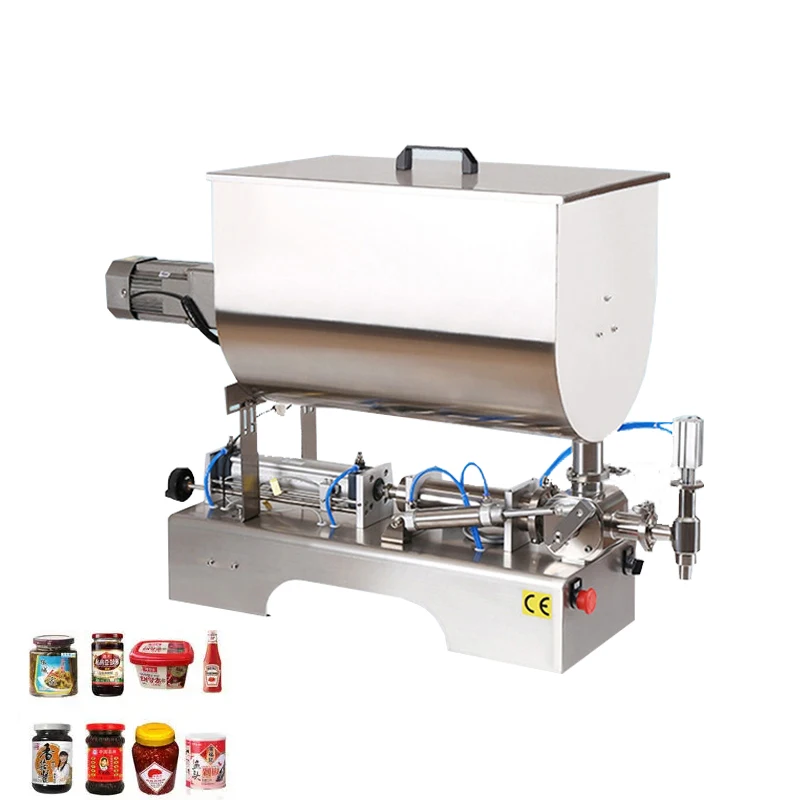 

U Shape Hopper Filling Machine Plastic Glass Bottle Filler Tomato Paste Chilli Sauce Pneumatic Liquid Filler