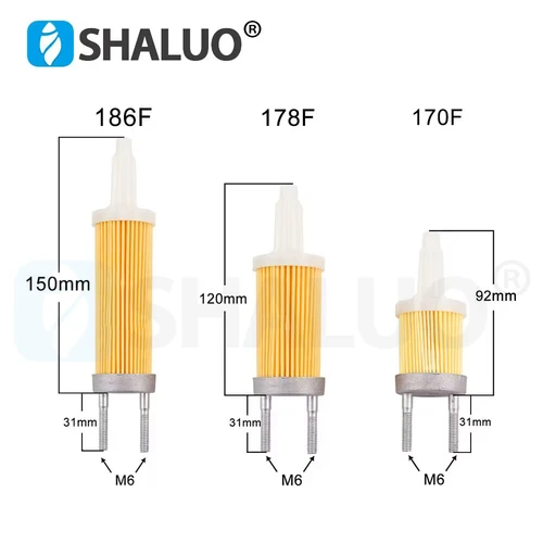 Imagen 2 del producto Elemento de filtro de aire del generador diésel 170F 178F 186F para accesorios de piezas Geset de motor diésel refrigerado por aire