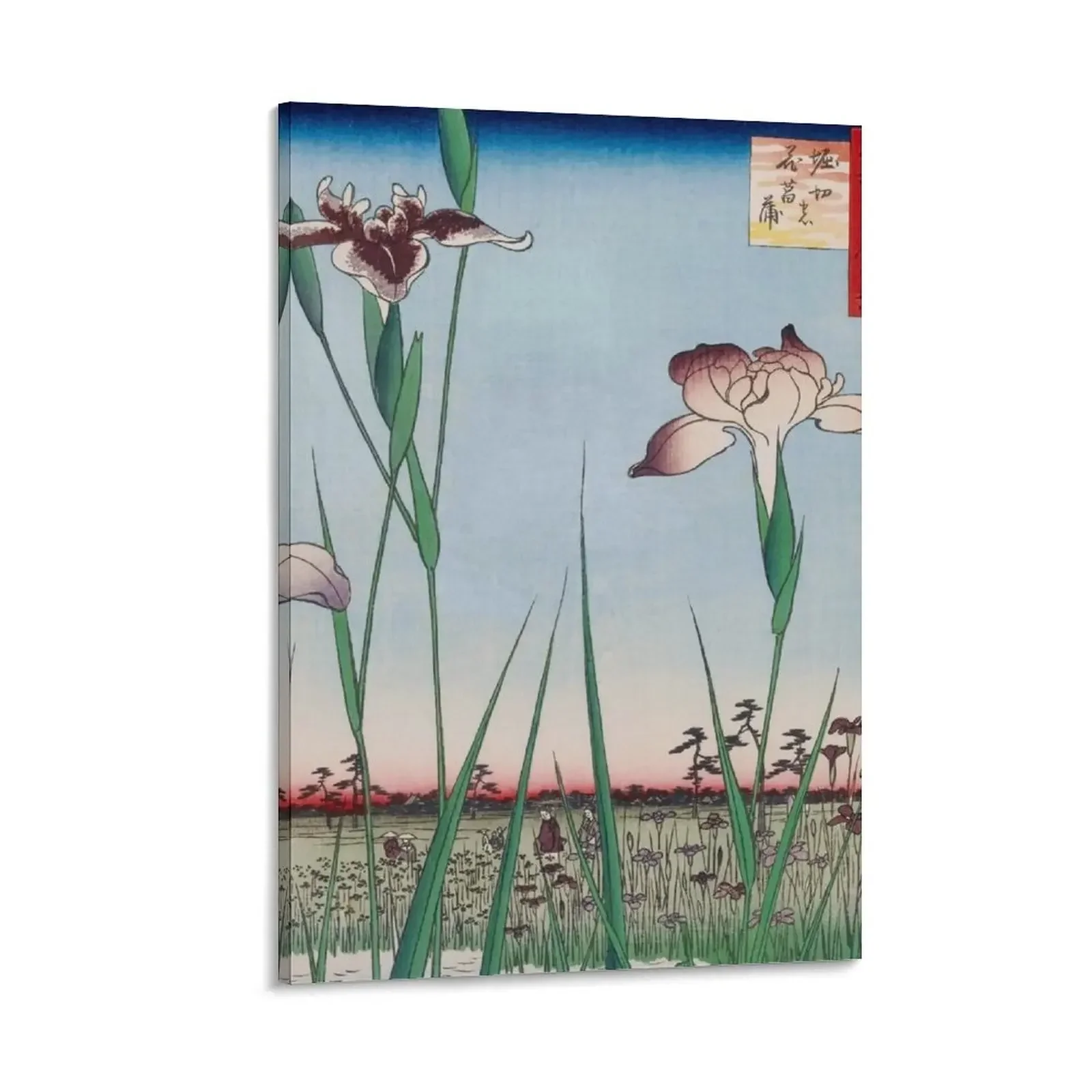 

Japanese Iris Garden Vintage Ukiyo-e Woodblock Print Canvas Painting posters decor