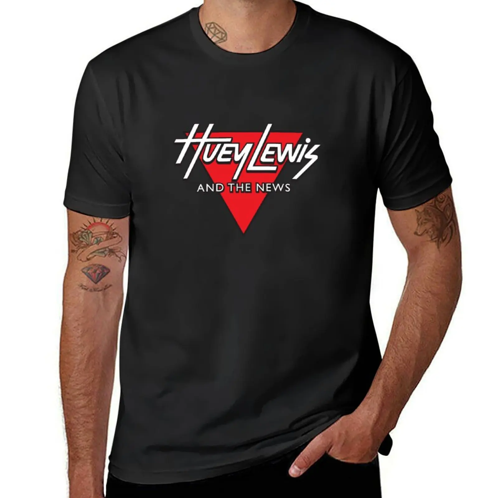 Huey Lewis and the News T-Shirt funnys customs heavyweights for a boy mens champion t shirts