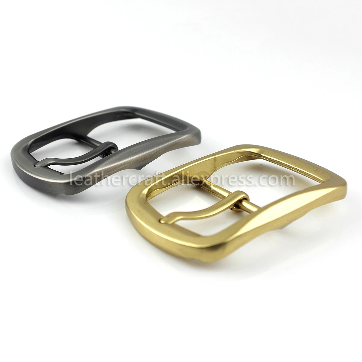 1x Metal Belt Buckle Center Bar Single Pin Buckle Men\'s Fashion Belt Buckle 2 Colors for 37-39mm Belt Leather Craft Accessories