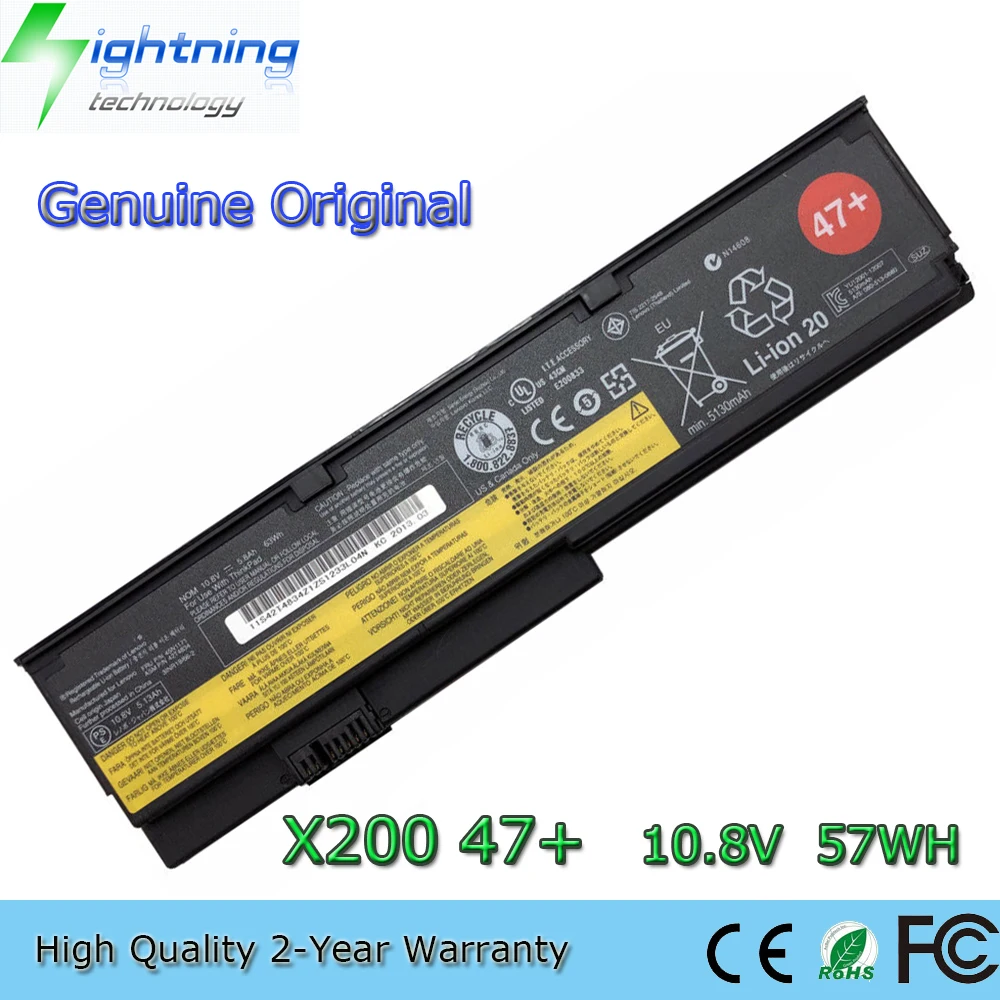 Imagem -01 - Bateria Original do Portátil para Lenovo Thinkpad 47 Mais 42t4835 10.8v 5200mah X200 X200s X201 X201s 42t4537 42t4647 Novo bateria original do portatil para lenovo thinkpad 47 mais 42t4835 108v 5200mah x200 x200s x201 x201s 42t4537 42t4647 novo 01
