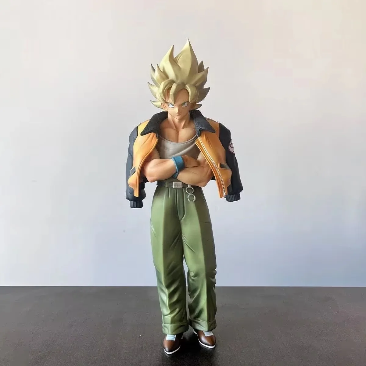 Dragon Ball Anime Action Figure 30.5 Cm Plain Clothes Kakarotto Sportswear Hand-Made Ornament Collectible Toy Gift for Fans