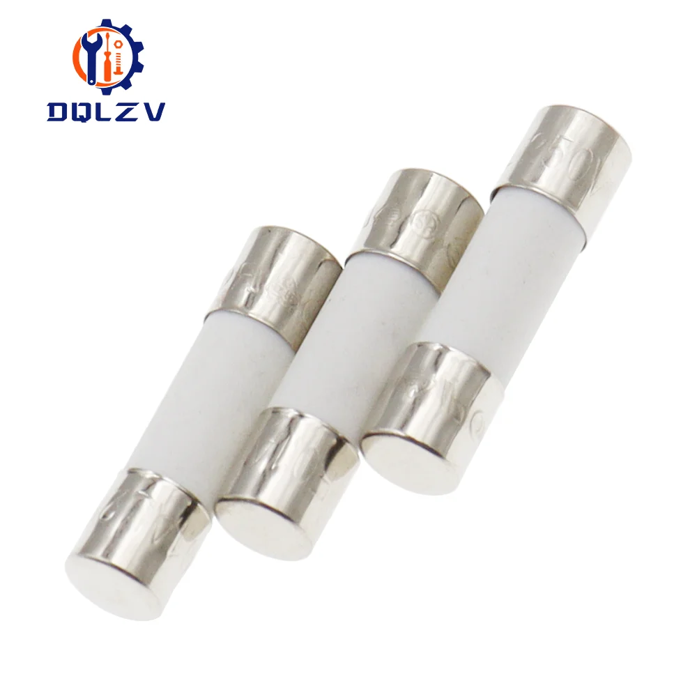 Car Fuse Pipe 5X20MM 6X30MM Fast Blow Ceramic Fuse 250V 0.5A 1A 2A 3A 4A 5A 6A 6.3A 8A 10A 15A 20A 25A 30A AMP Fuse Ceramic Fusi