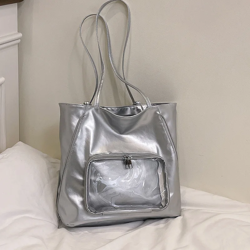

Tote Bag Large Capacity 2025 New Casual Women's Shoulder Bag Barrel Bag Shoulder Commuting Fashion Lightweight Travel Backpacks