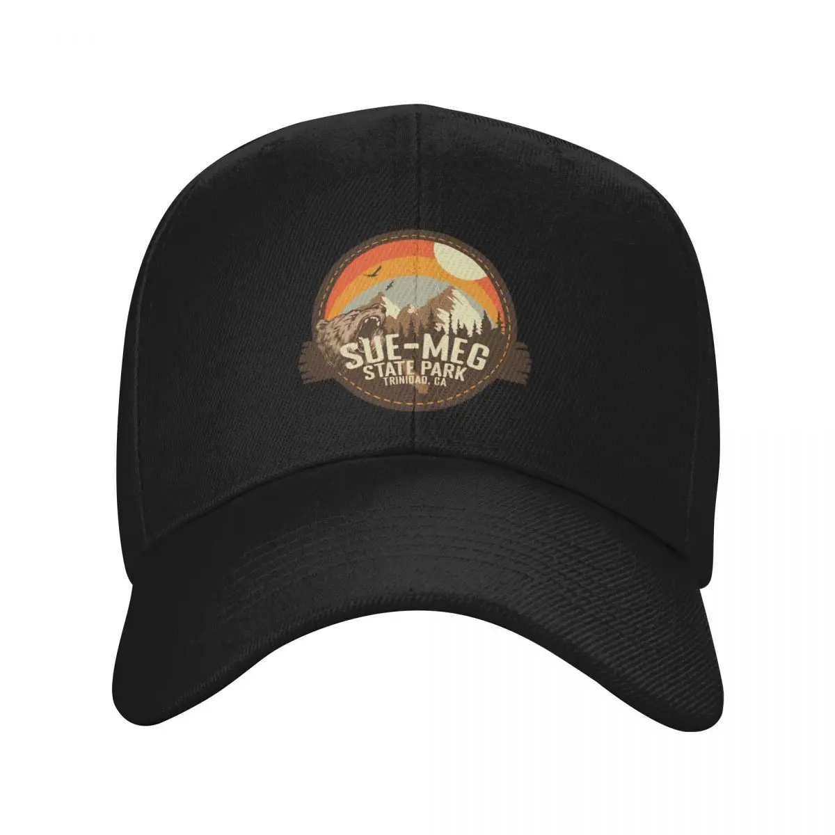 Fashion Sue-meg State Park California - CA Retro Souvenir Badge baseball cap Prevents Head Tightness Man Hat