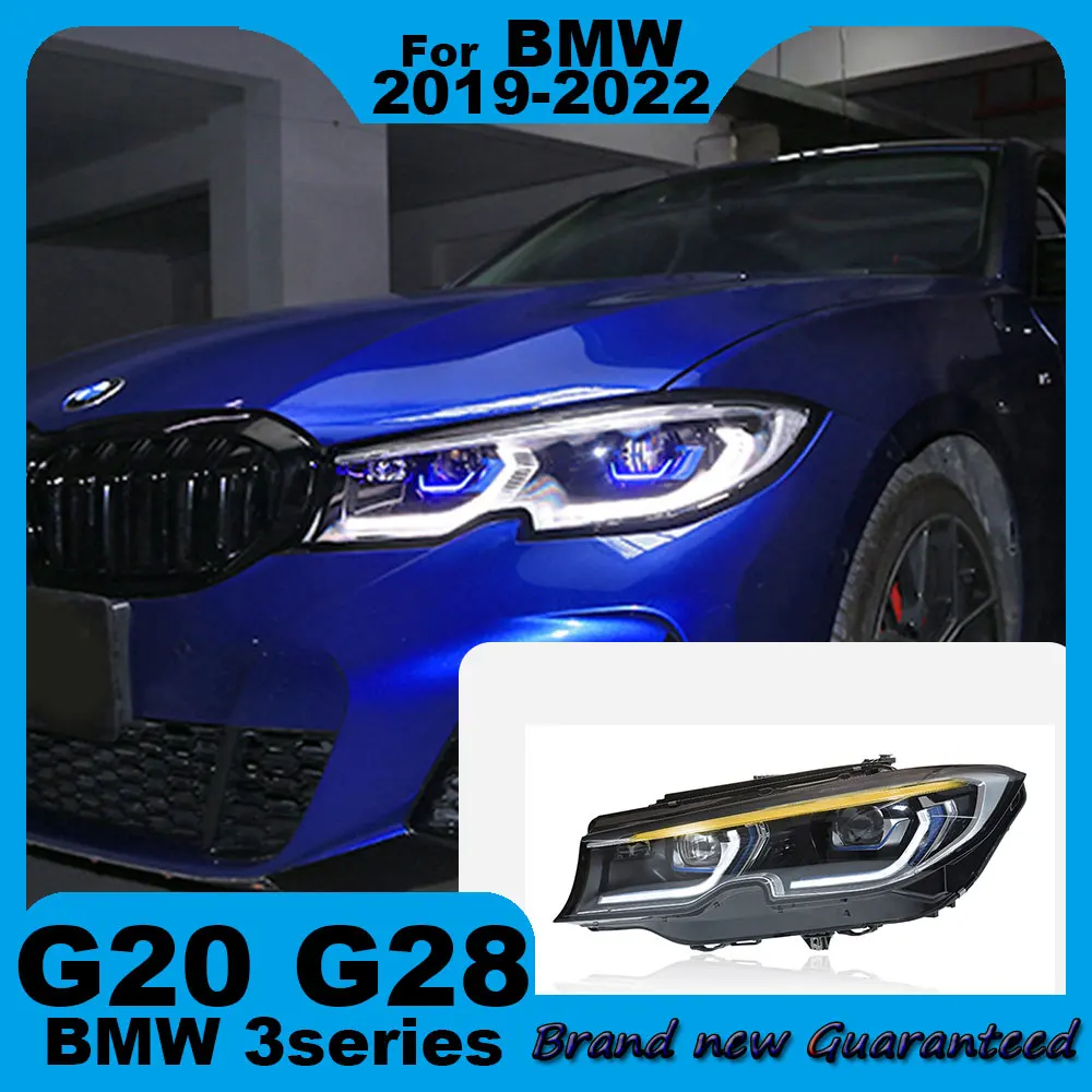 Car Headlight For BMW 3 Series G20 G28 2019-2022 318i 320i 325i 330i LED Laser lens headlight Automotive Xenon lamp  Accessories