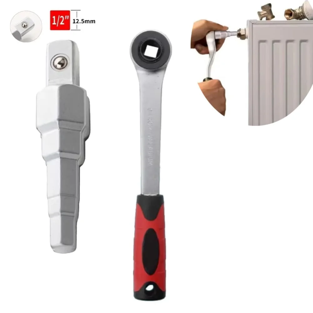 

Multipurpose Radiator Spud Wrench Radiator Spud Drive Valves Lugs Nipples 360degree Rotary Handle Reversible Ratchet Wrench Tool