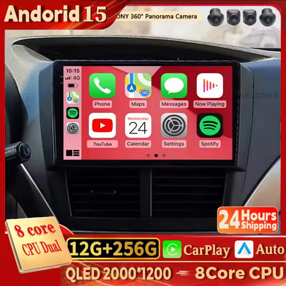

Android 15 для Subaru Impreza GD GG 2002-2007 2K QLED стерео автомобильный радиоприемник мультимедийный видеоплеер GPS AI голосовой CarPlay 4G голосовой блок