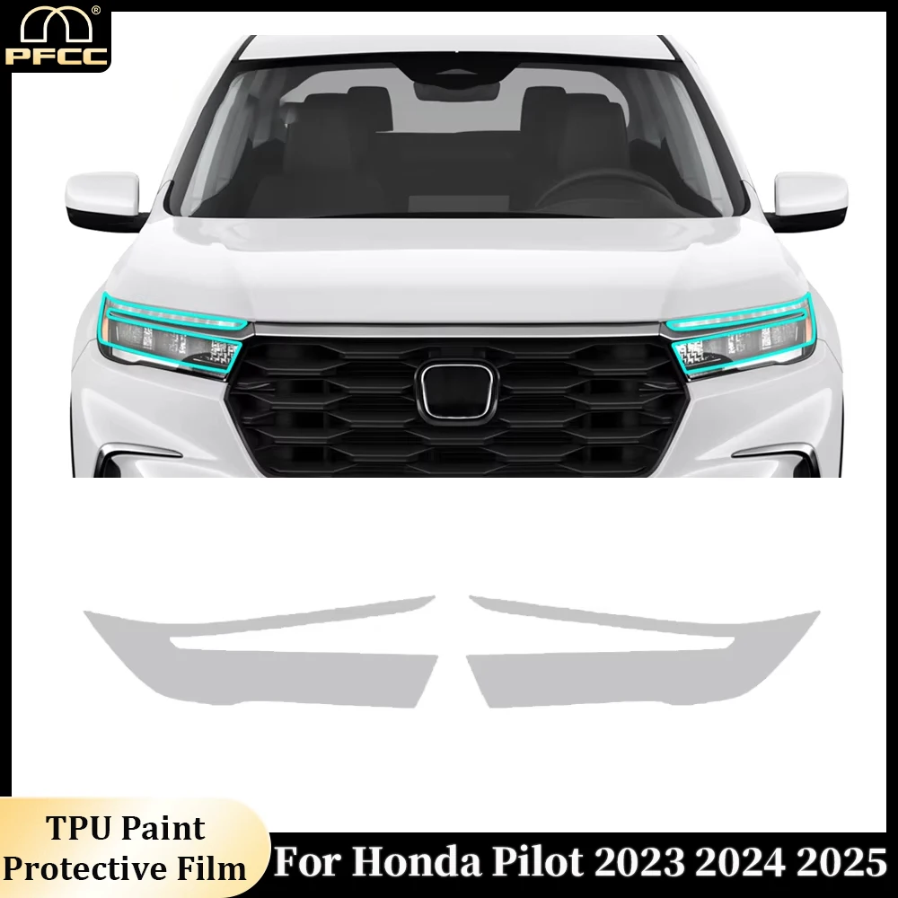 

Car Headlight Protection Film For Honda Pilot 2023 2024 2025 Anti-scratch Exterior TPU PPF Transparent Repair Resist Sticker Kit