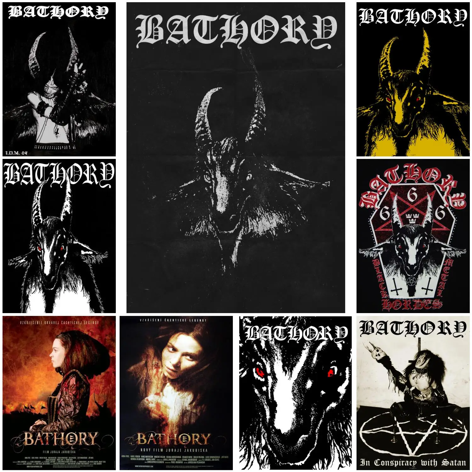 

Bathory Poster Decorative Painting Canvas Poster Gift Wall Art Living Room Posters Bedroom Painting