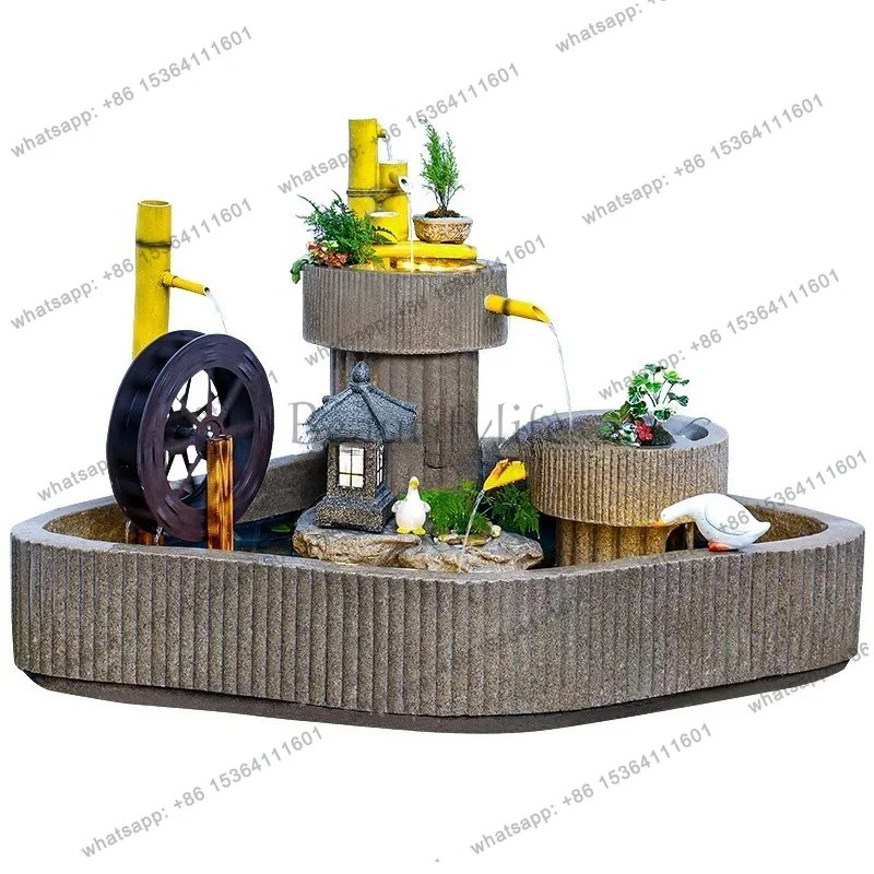 FG40rockery fish pond flowing water ornament circulating water system indoor balcony courtyard garden fountain landscaping