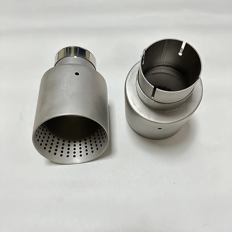 

1 шт. Матовый глушитель из нержавеющей стали 304 для автомобиля, насадка на выхлопную трубу, декоративная накладка на глушитель AK