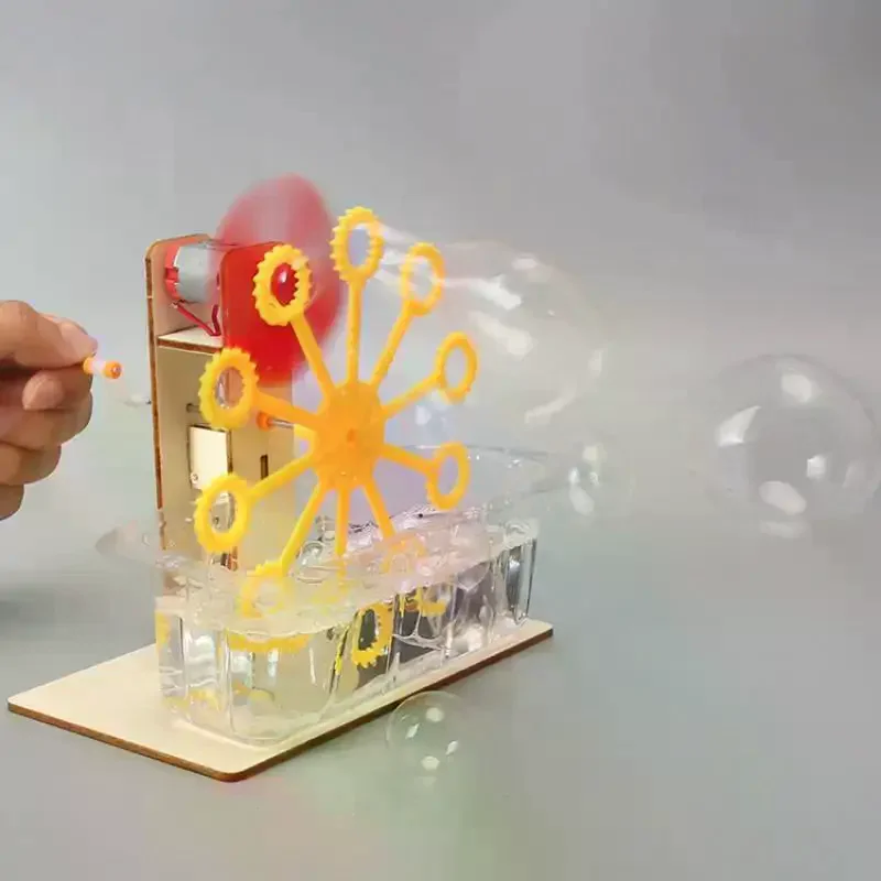 مجموعة واحدة من نماذج التجميع المصنوعة يدويًا للأطفال، لعبة ألغاز آلة فقاعات تعليمية، هدايا للأطفال #4
