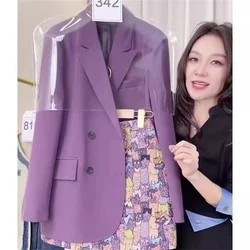 2023 Summer New Design Sense Suit Sunscreen Coat Women's Elegant Style High Rise Slim Shorts Two Piece Solid Color Commuter Set