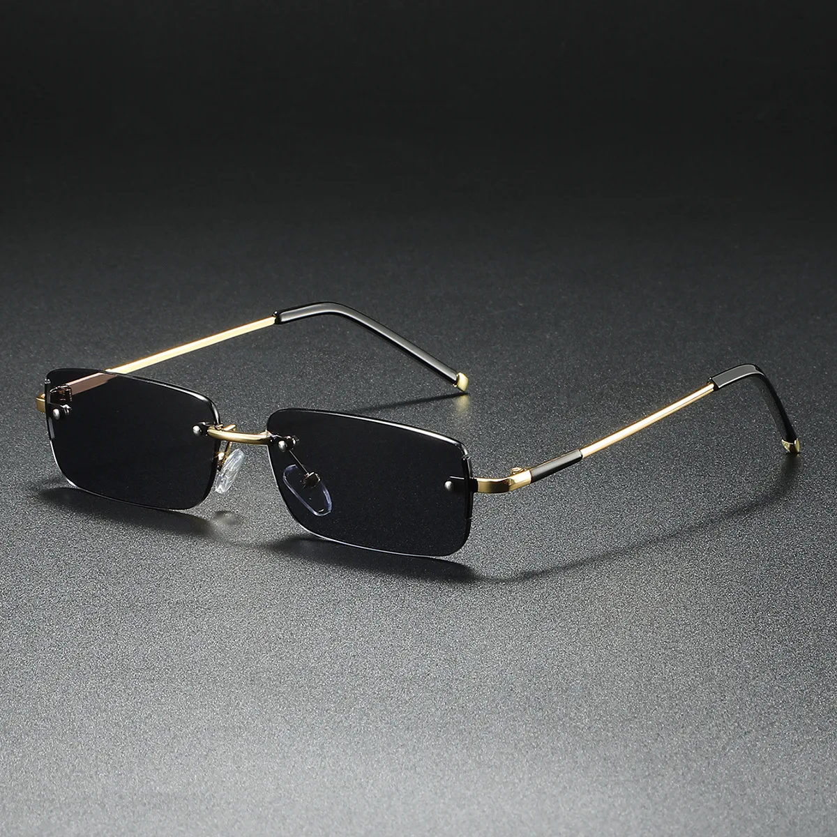 Neue Rechteck Vintage Sonnenbrille Frauen Fashion Square Bunte Klassische Casual Rahmenlose Randlose Männer Sonnenbrille UV400