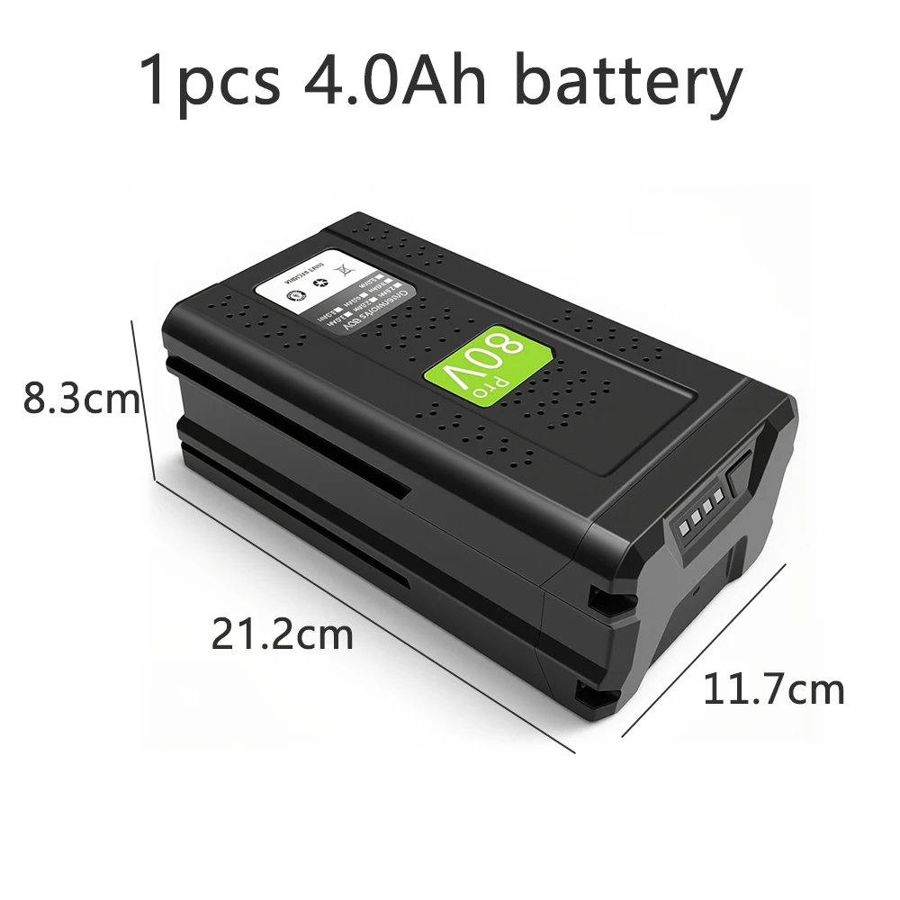 80V 2.0Ah-6.0Ah vervangende batterij voor Greenworks PRO 80V Li-ion batterij GBA80150 GBA80150 GBA80200 GBA80250 GBA80300 GB