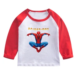 Baby Boy Long Sleeve T Shirts Cartoon Spider man Children's Clothing Autumn 2026 Halloween Costume Kid t-shirts for Boys Clothes