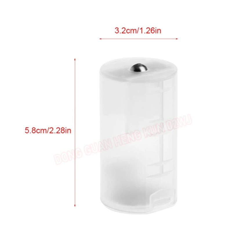 Wholesale AA To Type D Battery Adapter Converter Storage Box Enclosure Bracket Plastic High Quality Suitable For 2AA To D Batter