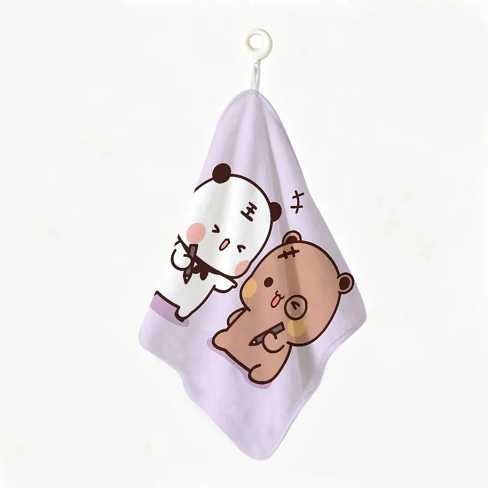 BUBU DUDU Polyester Cotton Hand Wiping Towel, Hanging Towel, Quick Dry for Kitchen Bathroom Daily Supplies
