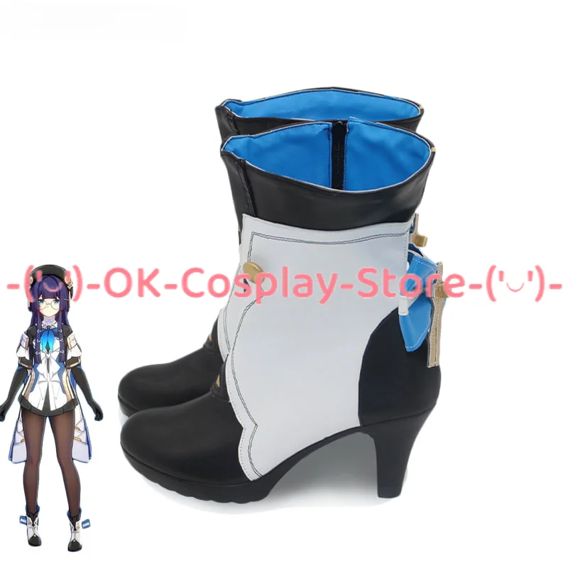 Sapatos Cosplay de Star Rail Pelageya, adereços Cosplay, Botas de Halloween e Carnaval, Custom Made, Jogo Honkai