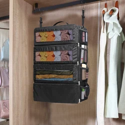 Oxford Cloth Multi-layer Clothing Storage Bag Suitcase Organizer HangingTravel Organizer Carry On Luggage Organizer