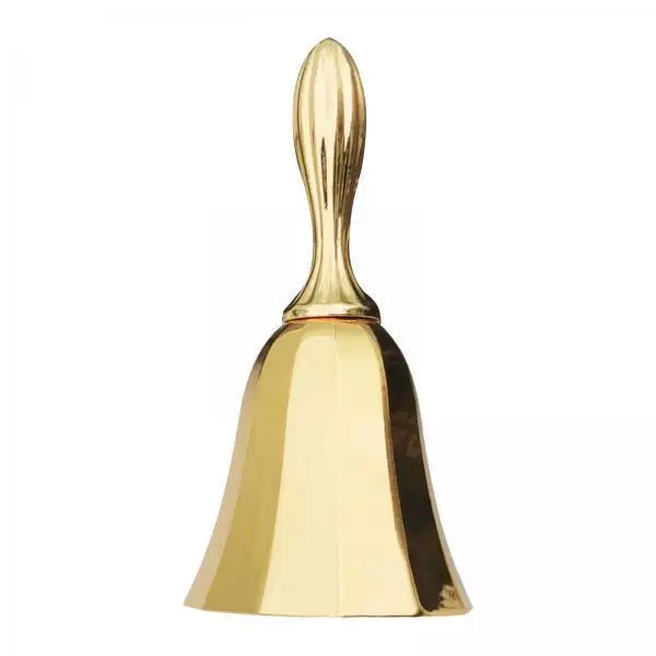 Retro Metal Hand Held Bell Loud Sound Antique Handbell European Style for Wedding Party Shop Hotel Reception