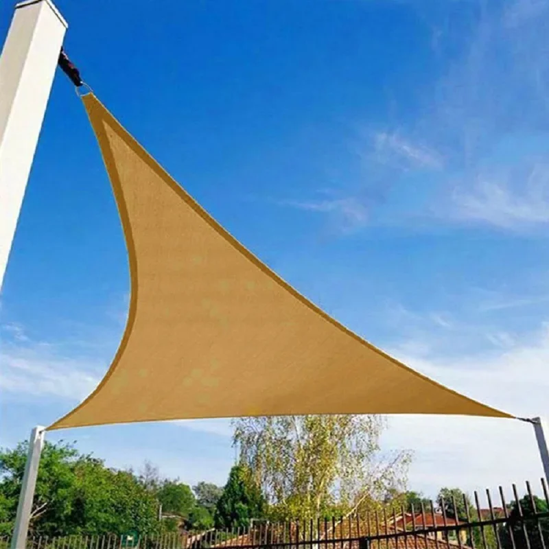 3X3X3M Triangle Outdoor Awnings Waterproof Sun Shade Sail Garden Canopies For Terrace Canvas Awning Pool Garden Sun-Shelter