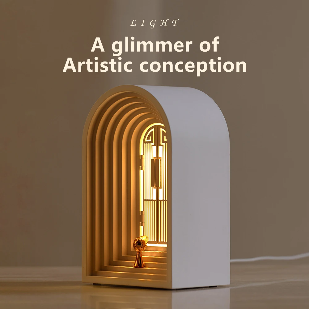 Uالتايلاندية جديد الإبداعية الشمال ضوء الليل ، الهاتف المحمول ، سمّاعات بلوتوث ، الغلاف الجوي ، ضوء دافئ ، لمبة مكتب ، غرفة نوم هدية للبنين