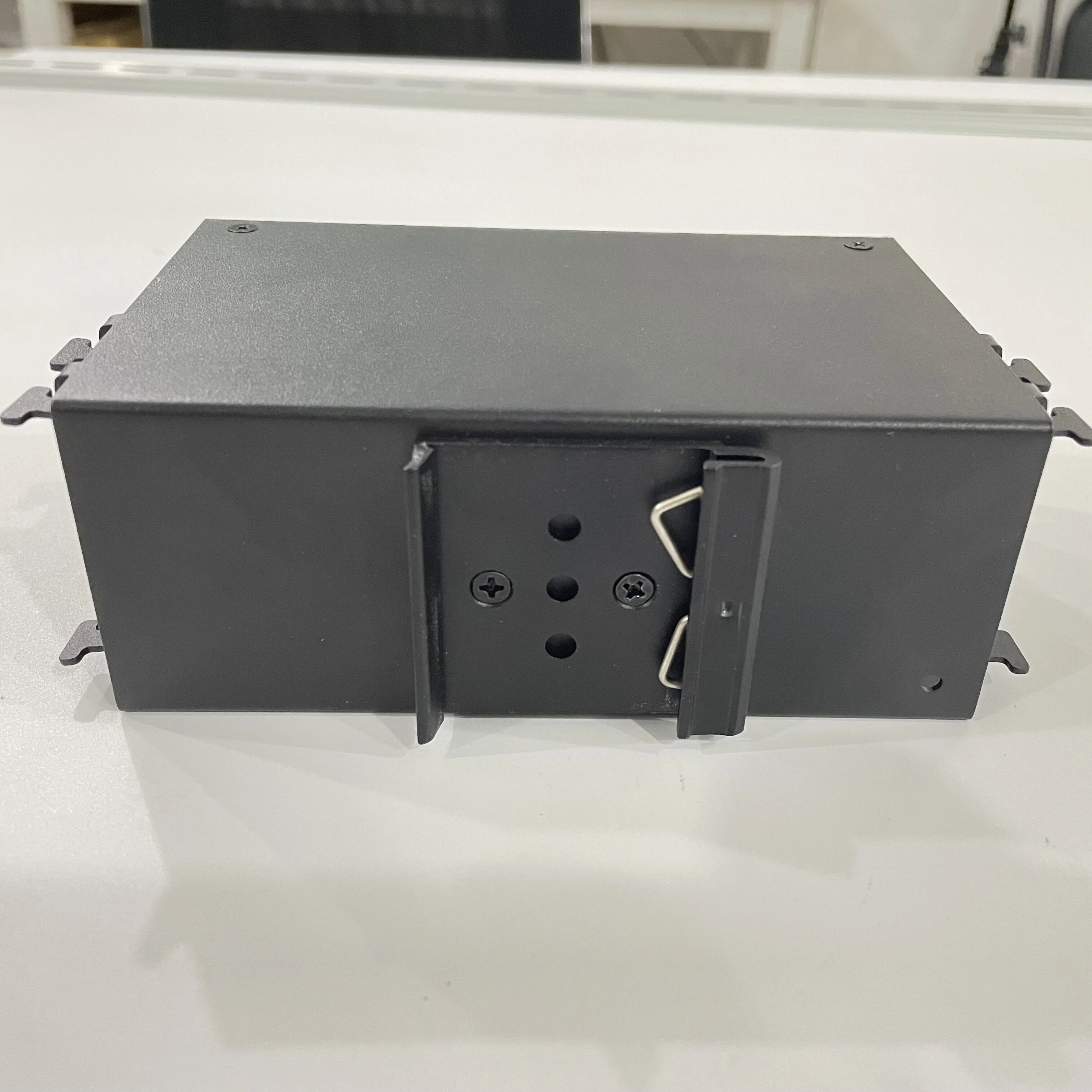 Panel patch RJ45 rel Din 12 port dengan panel patch jaringan Cat6 Keystone Jack STP FTP