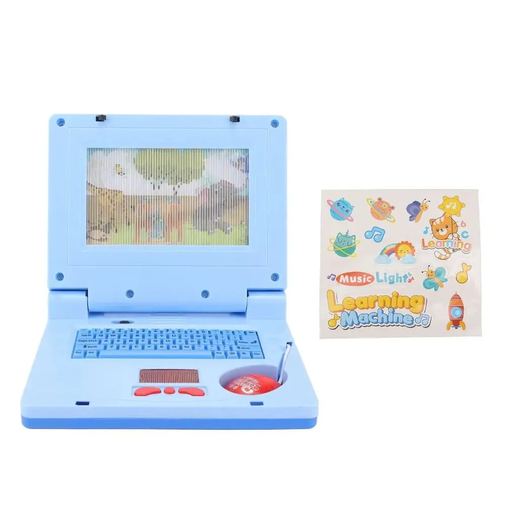 1 set LED per bambini che imparano laptop multifunzione con musica macchina per l'apprendimento elettronico schermo mobile alta simulazione