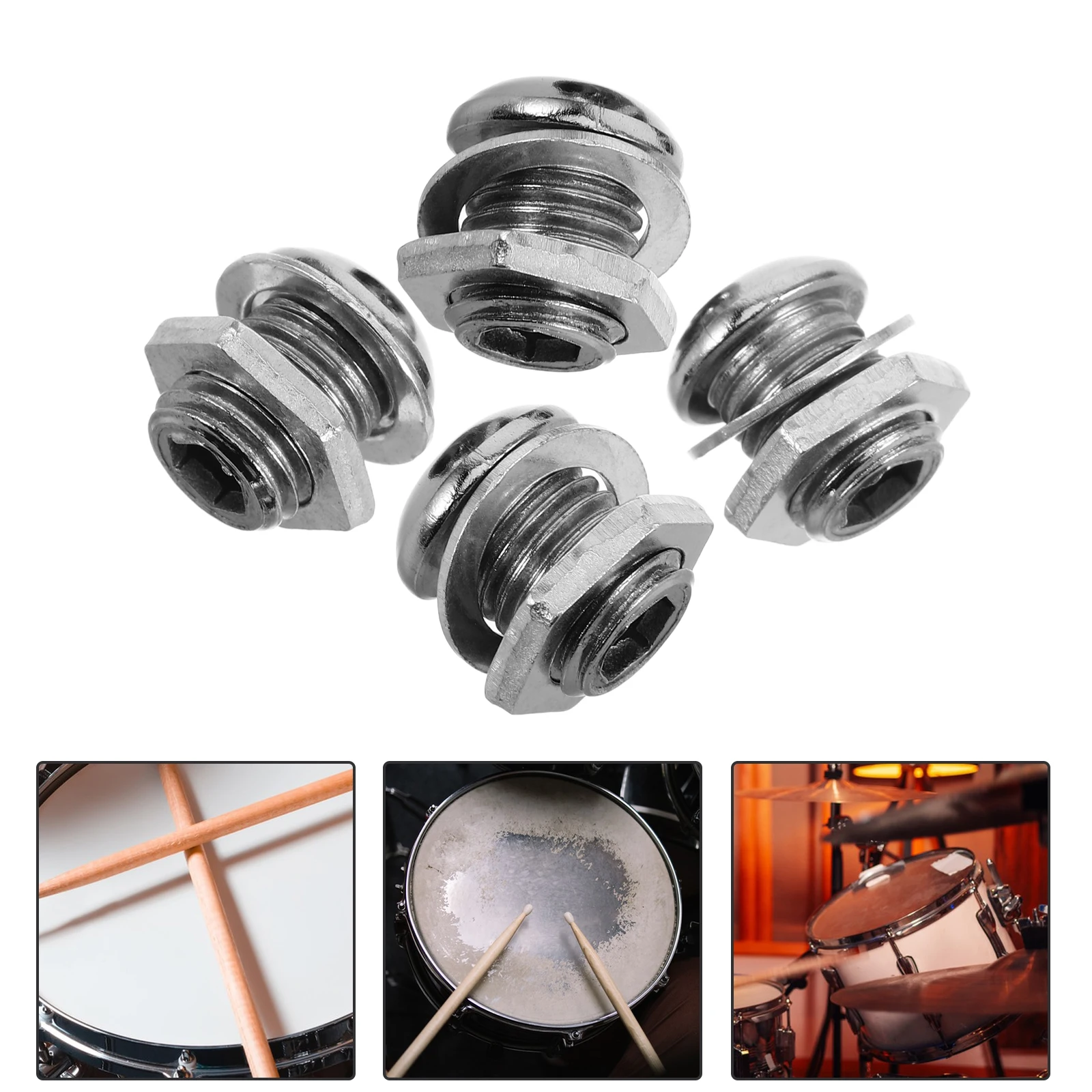 

4 Pcs Air Hole Drum Hardware Kit Replacement Parts Accessories Screws