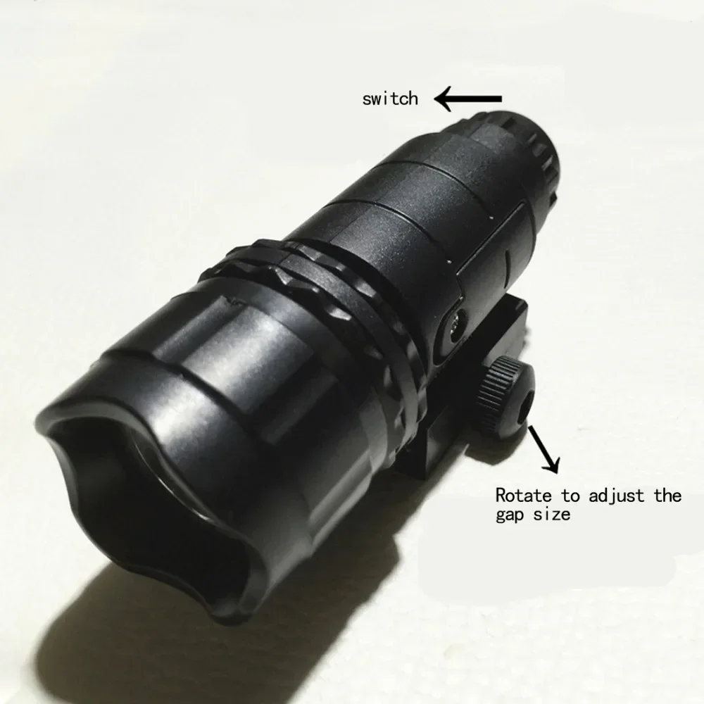 Jinming Plastic Tactical LED High Brightness White Light Flashlight for Nerf Black Front Tube Decoration Parts