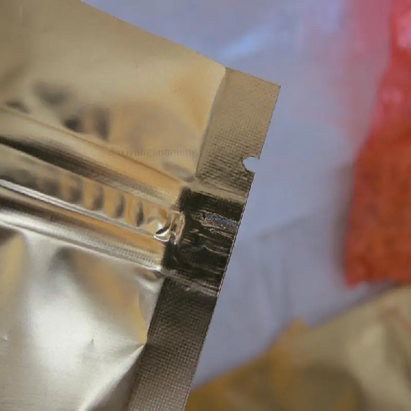 

100pcs 7 Sizes Dark Gold Aluminum Self-Supporting Bags, for Cosmetics