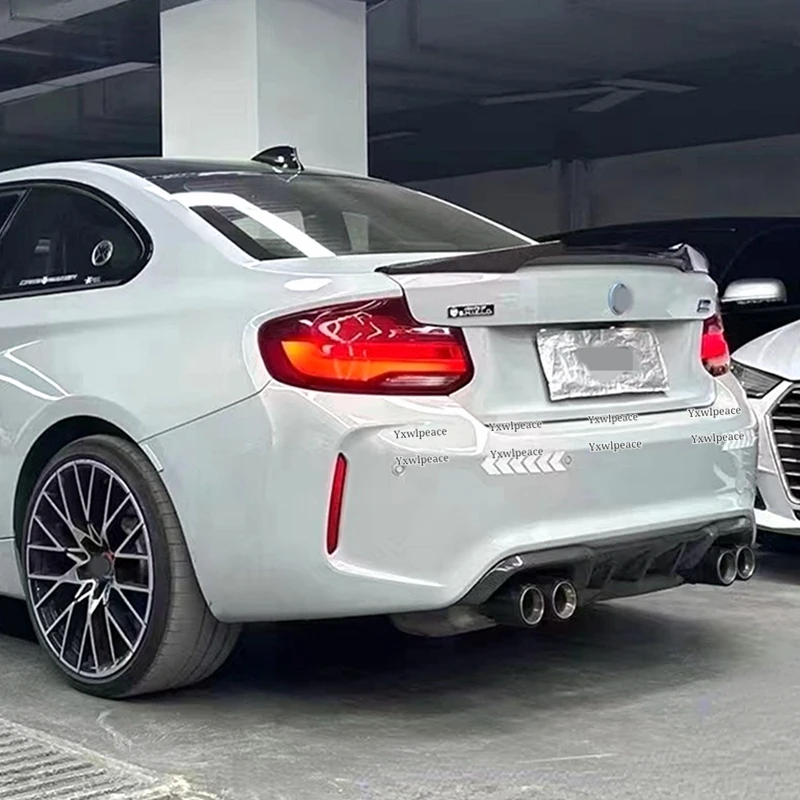 For BMW F22 M235i F87 M2 2014-2019 High Quality ABS Plastic Unpainted Color Rear Trunk Lip Spoiler Body Kit Accessories