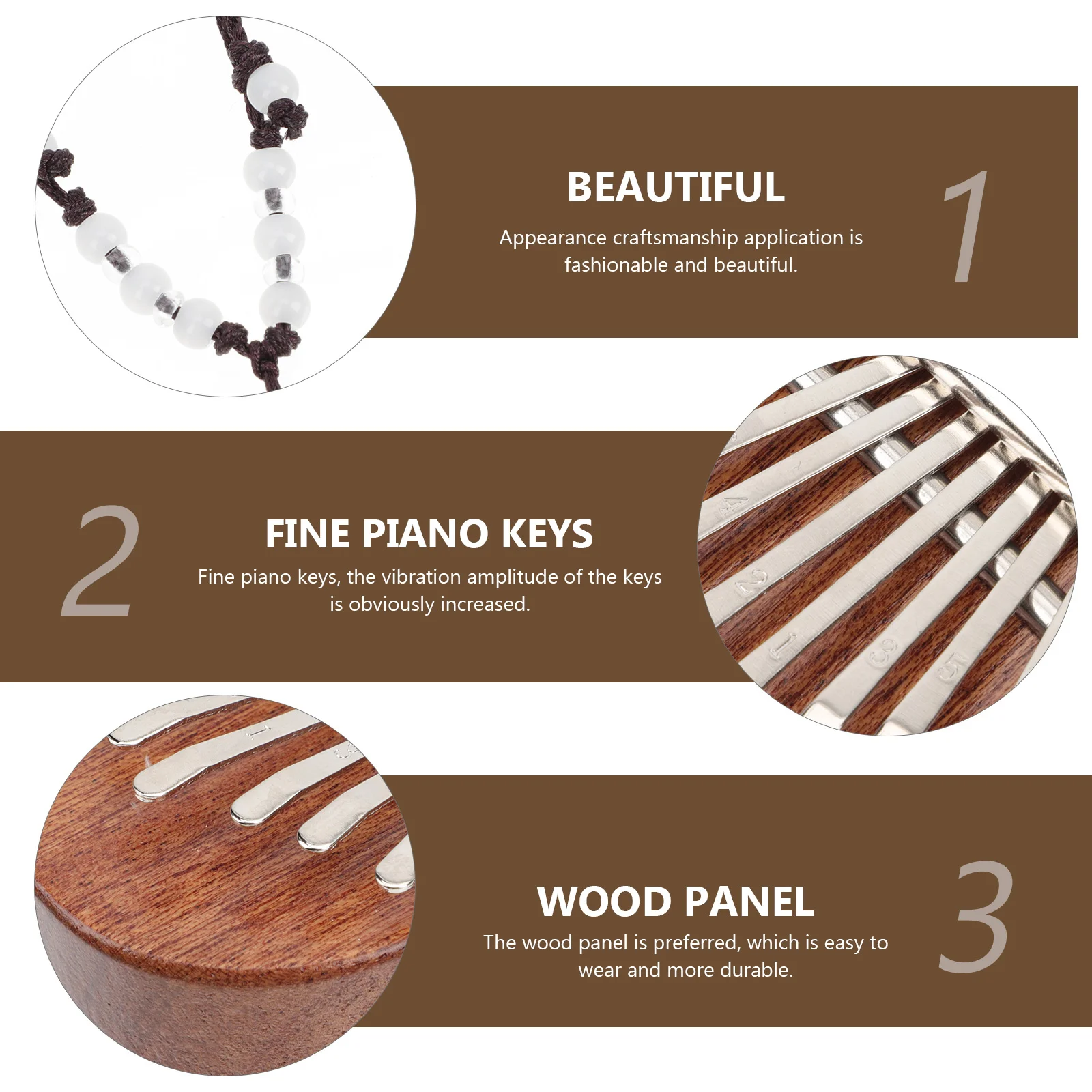 

Mini Thumb Piano Wooden Kalimba For Beginners Kids Adults Portable Finger Piano Music Camping Party School Relaxation