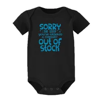 Newborn Baby Bodysuit Sorry The Sleep You Have Ordered Is Currently Out of Stock Toddler Girl Outfits Clothes Baby Romper Gifts 3
