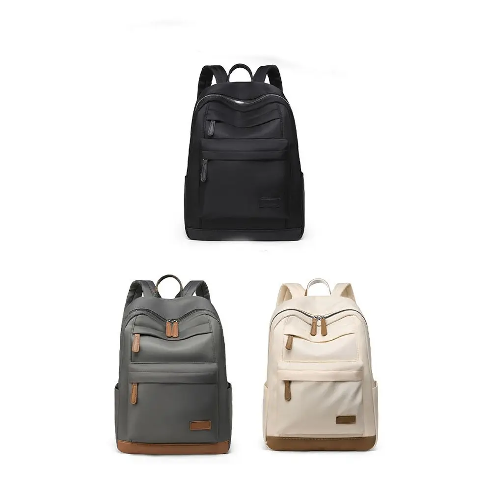 Large Capacity Women's Backpack Nylon Quilted Water-Resistant Travel Shoulder Bag Lightweight Multi-Pocket Student School Bag